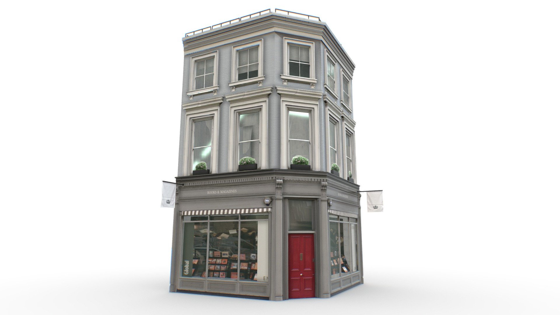 English Brick Townhouse 3d Model - Old English Townhouse - Buy Royalty Free 3D model by Omni Studio 3D (@omny3d) 3d model