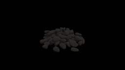 Unlit Coal amateur, coal, medievalfantasyassets, substancepainter, maya