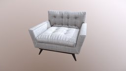 White Armchair sofa, armchair, seat, furniture, substancepainter, substance, interior, livingroom