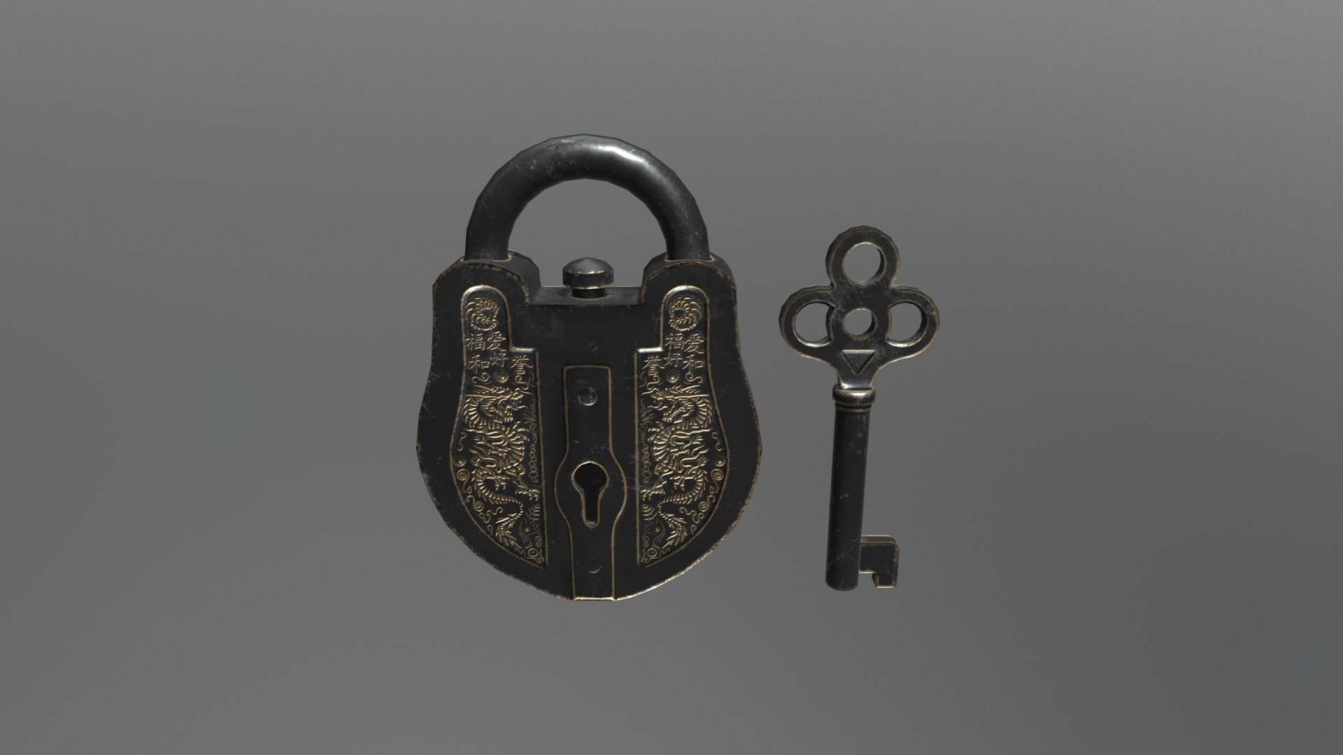 ENCRYPTED ANCIENT LOCK, OLD LOCK, VINTAGE LOCK.
3D model, maya, substance painter, marmoset toolbag, zbrush, photoshop 3d model