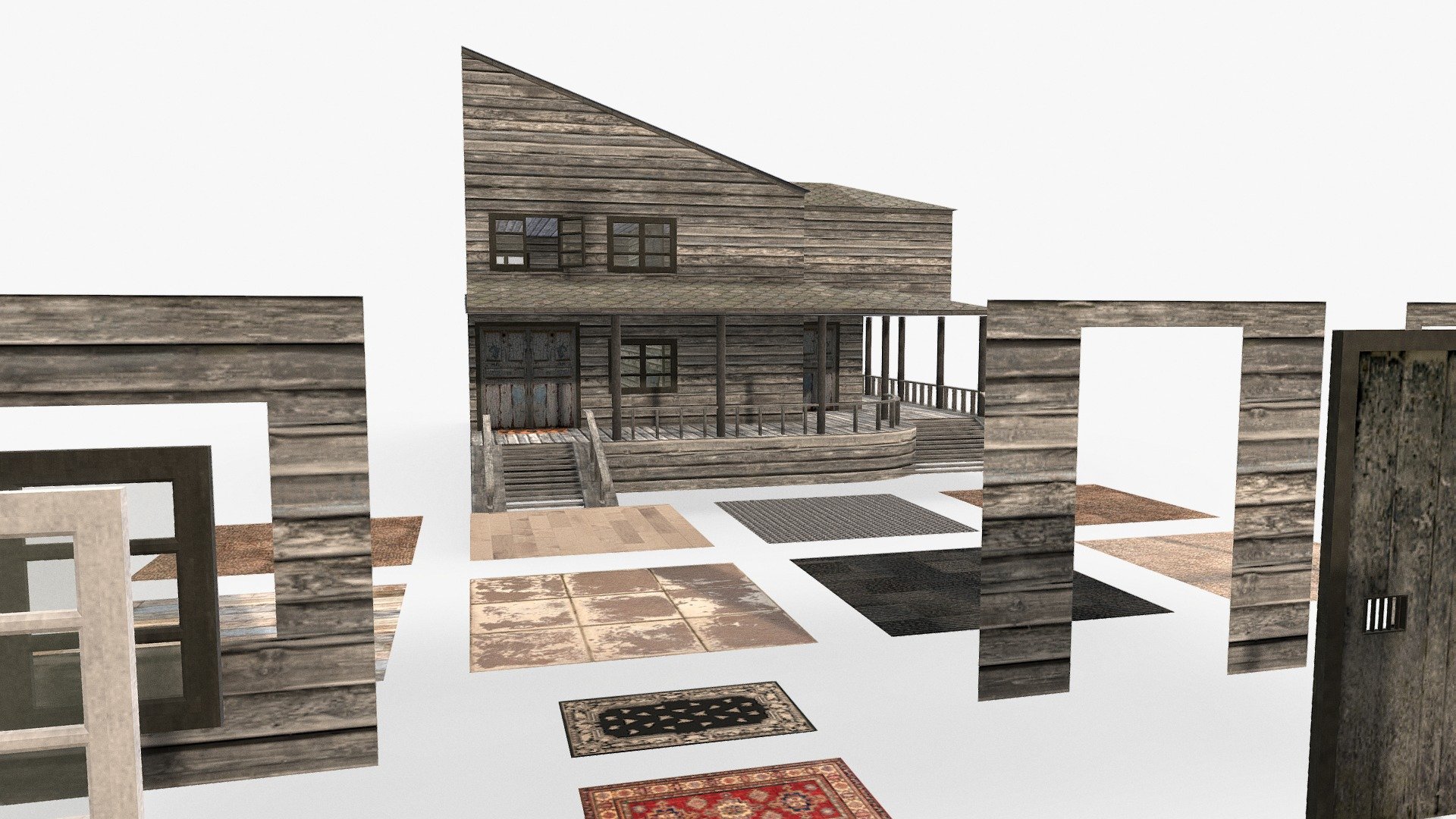 ****Modular kit (Horror House Update)
You can now build interiors as well! The update includes new features!

The Kit consist of 62 pieces to build different types of variations of houses as well as interiors, The pieces is separated for easier use, The model consist of one material, The model is game ready! The windows and doors is updated, The windows and doors can open, The textures is 2048x2048!

Included inside: Example of half of the house for easier display of interiors as well as exteriors. 

Happy house building, Hope everyone will enjoy and have fun with the new update on Horror house! 

Please leave a like and subscribe for more models coming soon! - Modular Kit (Horror House)V2 Update - Download Free 3D model by Pieter Ferreira (@Badboy17Aiden) 3d model