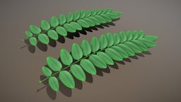 Black Locust Branch (Robinia) plant, branch, vegetation, high-poly, locust, leave, robinia, 3dhaupt, pseudoacacia, environment, black-locust
