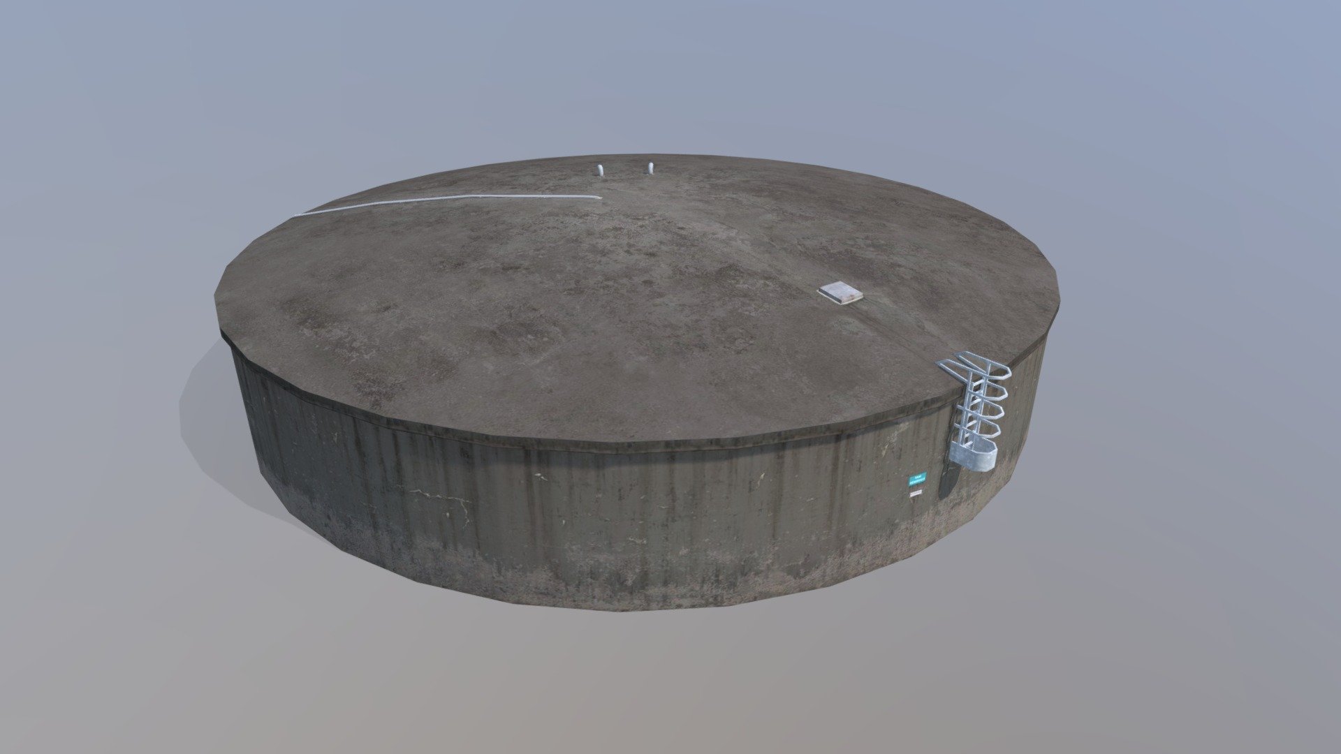 A large enclosed concrete water reservoir.

Built for Cities Skylines 3d model