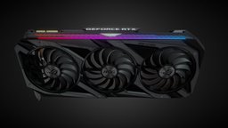 Asus ROG Strix GeForce RTX 3090 (Blender) asus, rog, blender3dmodel, strix, blender, blender3d, rtx3090, geforcertx