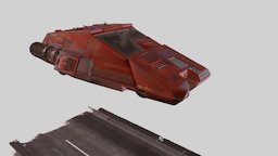 Blade Runner- Alfa Romeo spinner vehicles, future, cyberpunk, runner, flaying, alfa-romeo-spinner, sci-fi, car, blade