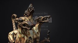 Gos Cancerber de Canovelles beast, scanning, dog, heritage, culture, catalunya, fire, catalonia, cerberus, catalan, heritage-3dscanning, heritage-preservation, scan, bestiari, catala, cancerber