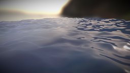 Ocean wave life, b3d, flow, river, lake, effect, ocean, wet, water, fx, looping, blender, animation, sea