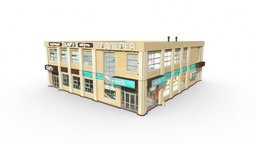 Shopping Center exterior, store, russian, russia, supermarket, outdoor, shop, noai