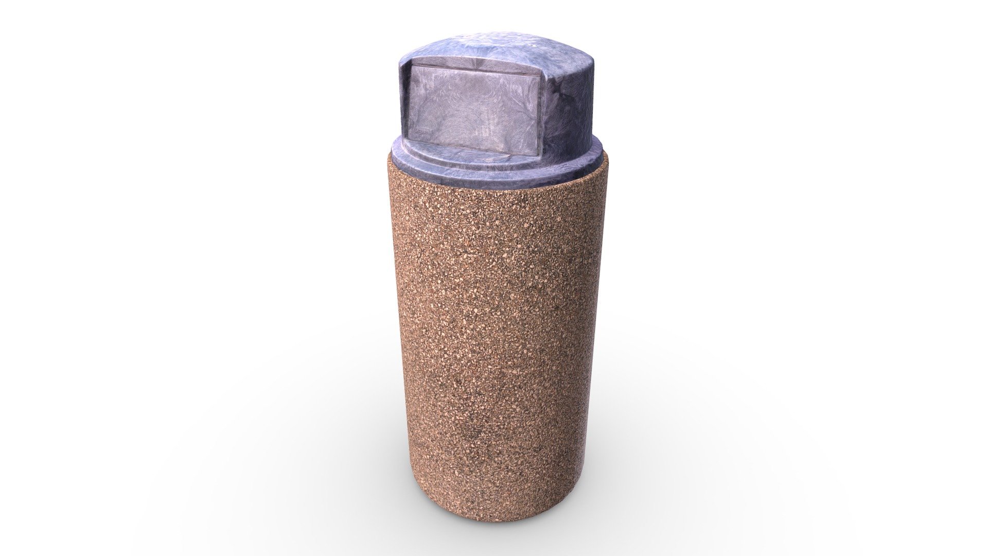 Check out more cool 3D art from Meerschaum Digital: https://linktr.ee/meerdigital

Enhance your projects with this premium model of a garbage can. This model has a very lean polygon count at 808, making it perfect for real-time applications or quick render times in ray tracing engines. The geometry comprising this model has been whittled down from a photoscanned model to the minimum possible while still retaining most of its visual quality.

Features:




808 quads / 1,582 tris

4096px by 4096px textures for PBR workflows (Albedo/Color, Normal &amp; Roughness)

Non-overlapping UV Map

Real world scale
 - Garbage Bin (Game Ready / 4K PBR) - Buy Royalty Free 3D model by Meerschaum Digital (@meerschaumdigital) 3d model
