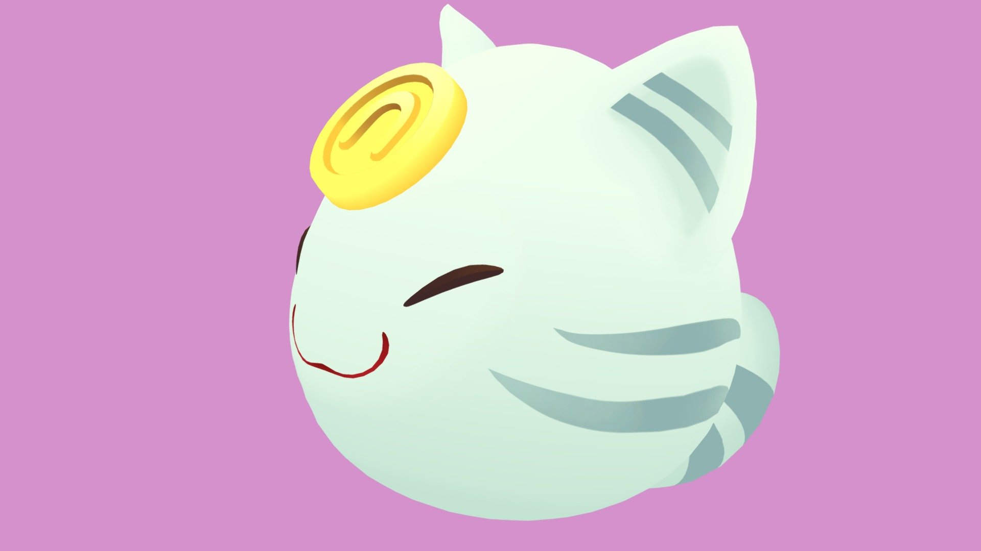 [On Tumblr] | [On DeviantArt]

You have been visited by the feline of fortune! A feeling of prosperity washes over you.

I started this project back in mid September, but it got pushed to the wayside for a long time. Hooo boy, there's nothing like picking up a 3 month old project to realize how much you've improved. I had to redo my retopo completely because I evidently had no idea how edgeflow worked 3 months ago, ahaha!

There's a slight stutter on the animation loop that I couldn't figure out how to fix. It's hardly noticeable, but it bothers me&hellip; >:1 - [Slime Rancher] Lucky Slime - 3D model by BlueBead 3d model