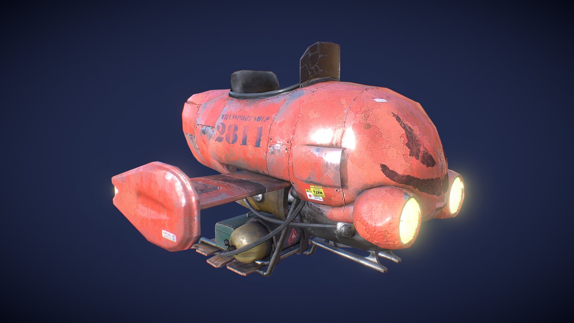 Cartoon ship - Buy Royalty Free 3D model by Eric de Menezes (@ericmvieira28) 3d model