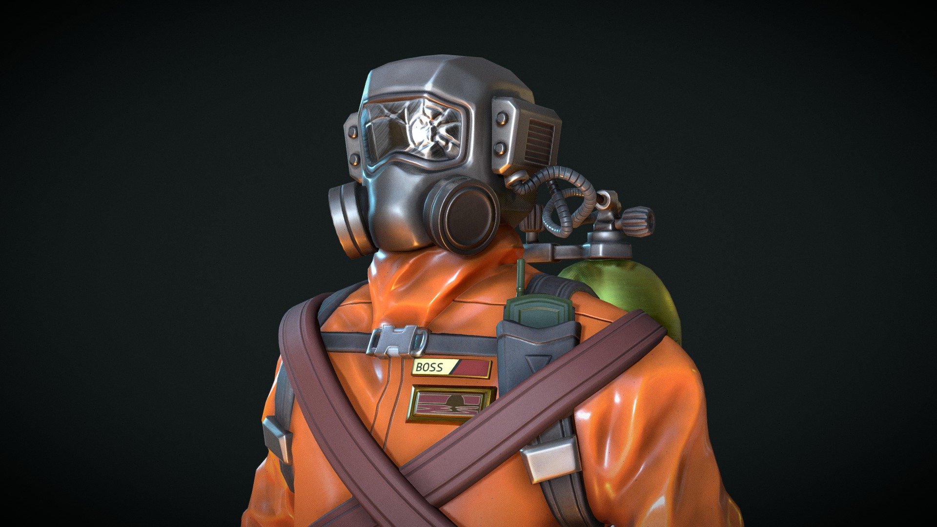 Hello! here is some fanart of the Lethal Company player model :)
I tried to push my cloth sculpting further and focused on improving my color theory and general rendering

thank you to Dragonroilz for the original concept - Employee - Download Free 3D model by dotflare 3d model