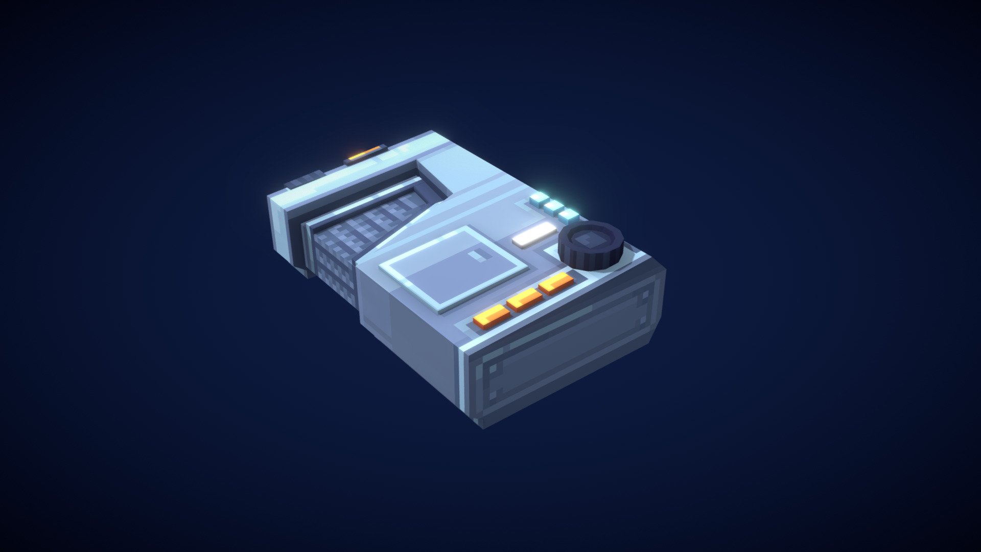 A littre training I made in Blockbench based on a little concept art drawn a while ago! - Encrypted Relay - 3D model by Zowzow 3d model