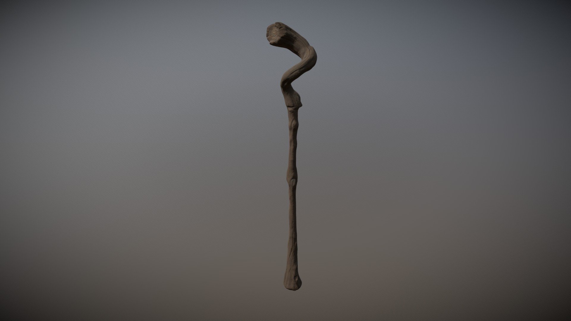 Gnarled wood staff similar to Deckard Cain's staff - Diablo &amp; Heroes of the Storm

3D Printable Version included:
Measures 7 feet in height, cut into 9 pieces with a hole through the middle to fit a 3/4