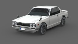 Nissan Skyline 1969 power, vehicles, nissan, skyline, tire, cars, drive, luxury, speed, automotive, jdm, nissan-skyline, 2000gt, vehicle, lowpoly, racing, car, race, jdmcars, 2000-gt