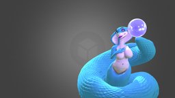 Snake women lizzy toon, snake, scales, reptile, furry