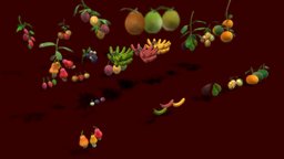 Collection Fruit Path 4 fruit, prop, collection, vegetation, asset