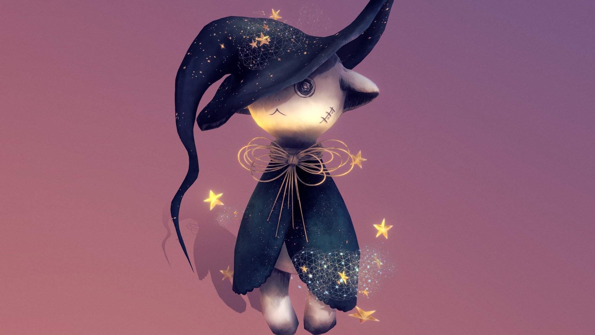 I love it so much! i hope u too)) Wanna try myself in hand painting. That was fun)) - Night Lamb - Buy Royalty Free 3D model by SatiKudasati 3d model