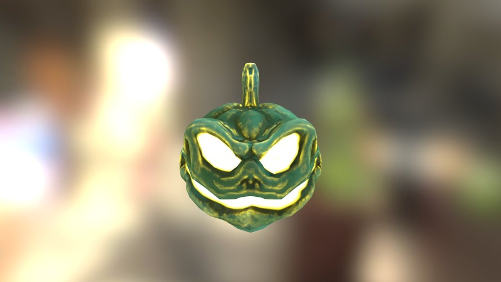 Création d'une tête de citrouille durant mon parcours scolaire 3d model