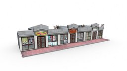 Trade stalls exterior, kiosk, trade, stall, russia, outdoor, denlog, shop, noai