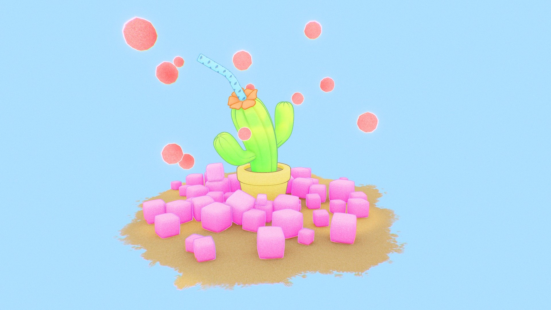 My submission for the Sketchfab Weekly Challenge - Drink Made Using Maya and Substance Painter.
.
https://www.instagram.com/dickyhewage
https://www.artstation.com/dickyhewage - Cactus Juice || Sketchfab Weekly - 3D model by Dicky Hewage (@dickyhewage) 3d model