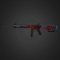 MX Rifles rifle, bohemia, high, bi, paintball, contrast, weapon, skin