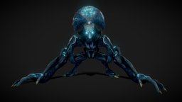 Alien brain, organic, bug, shooter, mob, big, boss, enemy, alien, game-ready, game-asset, bossmonster, character, pbr, scifi, creature, animation, monster, fantasy, rigged