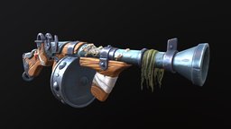 Stylized_Gun paint, handpaint, props, tompson, stylized-weapon, weapon, asset, 3d, digital, stylized, gun, gameready, stylized-gun, gameready-weapon, stylized-automat, gamerady-gun