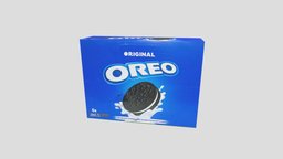 Oreo food, box, vanilla, biscuit, oreo, 3d, design, sandwich-cookies