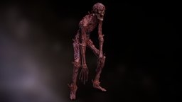 Mushroom Zombie mushroom, sceleton, 3d, pbr, lowpoly, creature, horror, zombie
