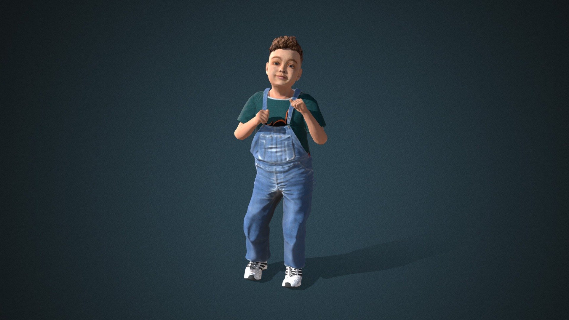 Do you like this model?  Free Download more models, motions and auto rigging tool AccuRIG (Value: $150+) on ActorCore
 

This model includes 2 mocap animations: Kid_Dance,Kid_Walk normal. Get more free motions

Design for high-performance crowd animation.

Buy full pack and Save 20%+: Kids Vol.1


SPECIFICATIONS

✔ Geometry : 7K~10K Quads, one mesh

✔ Material : One material with changeable colors.

✔ Texture Resolution : 4K

✔ Shader : PBR, Diffuse, Normal, Roughness, Metallic, Opacity

✔ Rigged : Facial and Body (shoulders, fingers, toes, eyeballs, jaw)

✔ Blendshape : 122 for facial expressions and lipsync

✔ Compatible with iClone AccuLips, Facial ExPlus, and traditional lip-sync.


About Reallusion ActorCore

ActorCore offers the highest quality 3D asset libraries for mocap motions and animated 3D humans for crowd rendering 3d model
