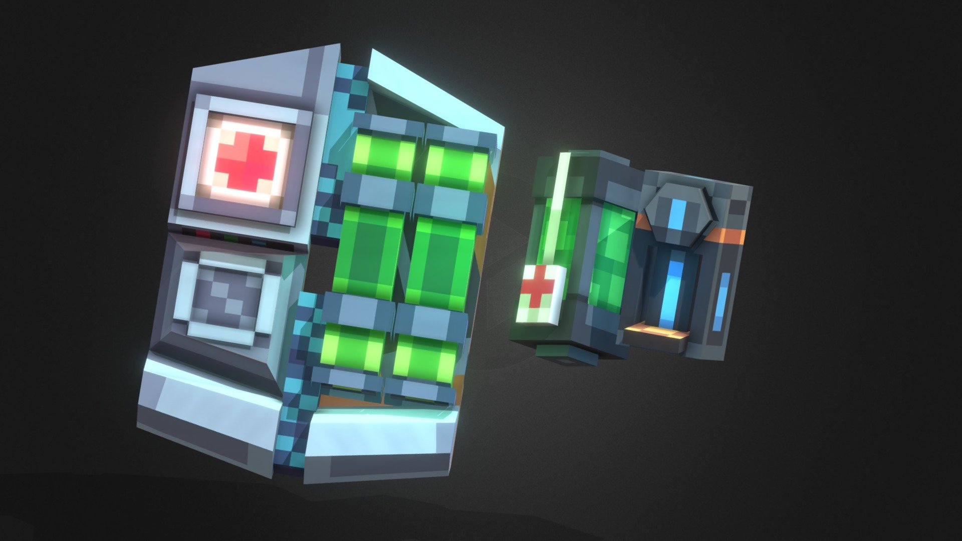 I made several models at once in one, on the theme of the game Half Life. I hope you liked it :) - HL2 Supplies - 3D model by Kvemon (@quemone) 3d model