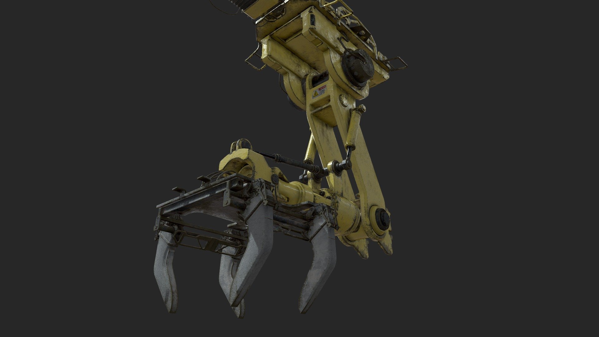 Industrial Robot Sci Fi G-1: PBR Materials, Textures in 4K. Ready for Games 3d model