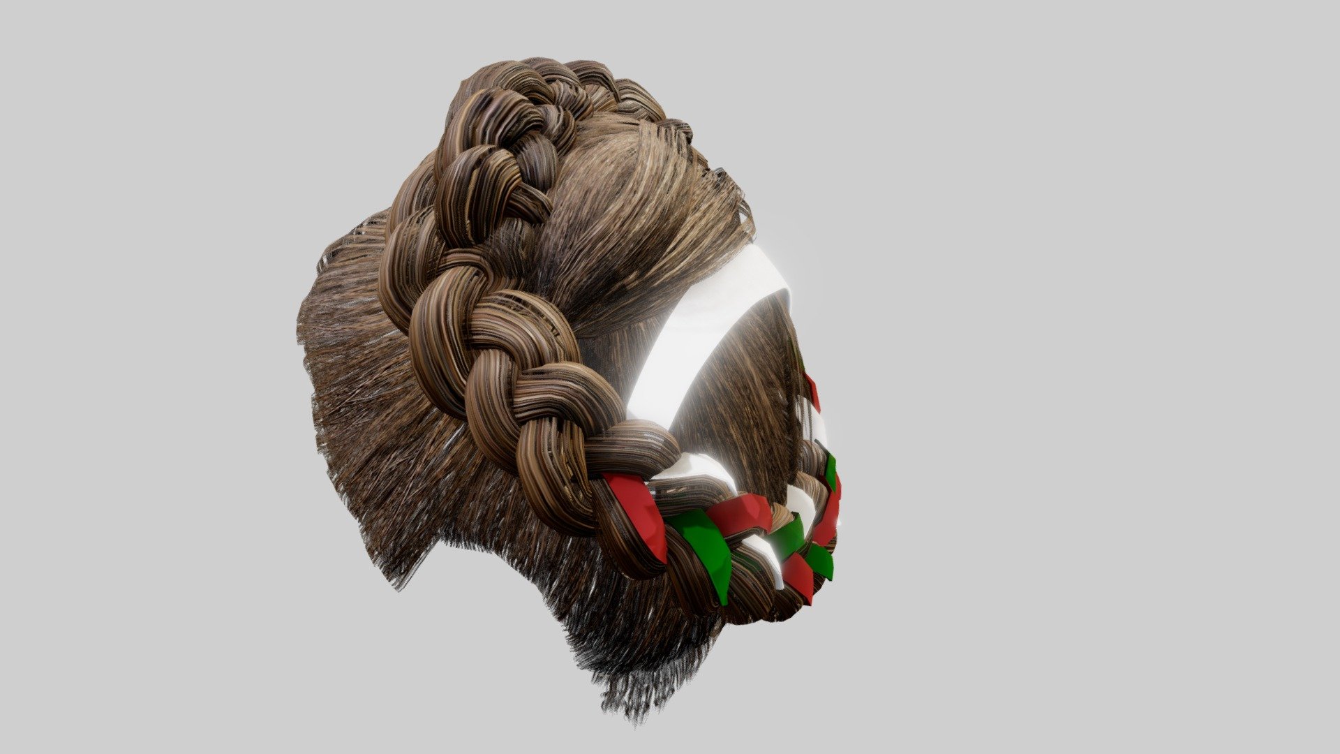 I was inspired by Frida Kahlo's hairstyle and made it.

I used ZBrush, 3ds Max, Photoshop and Substance 3D Painter 3d model