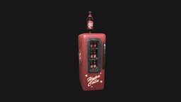 Hypa Cola Fridge retro, cola, fridge, 60s, fallout4, fallout76, fridgemodel, bottle, fallout, fake-brands