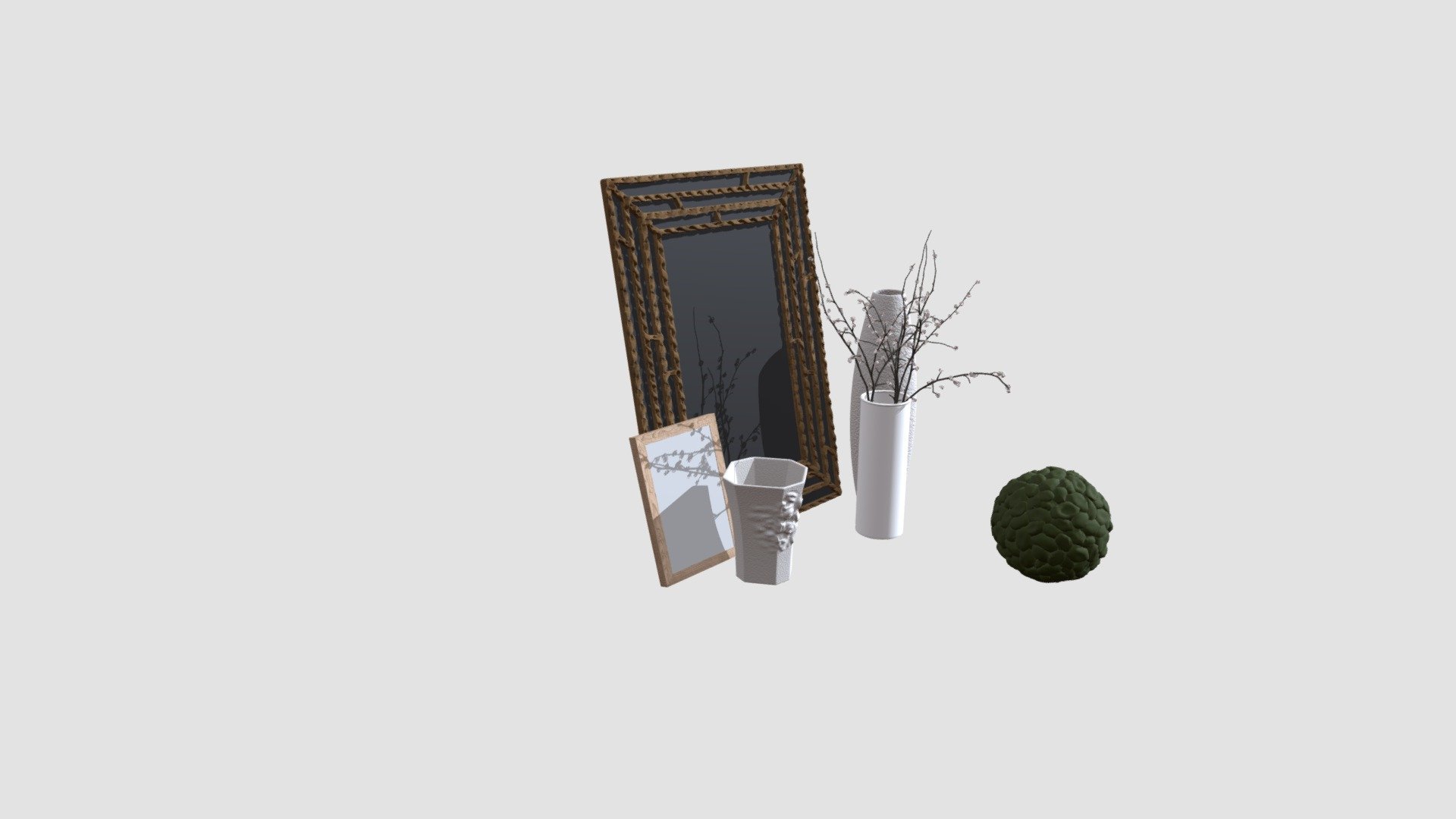 Highly detailed 3d models of living room props with all textures, shaders and materials. It is ready to use, just put it into your scene 3d model