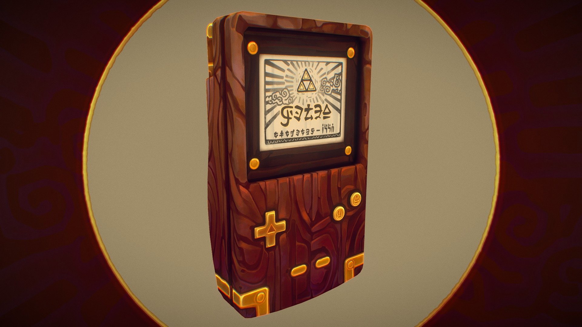 Decided to go wayyy out of my comfort zone with a fully handpainted model&hellip; and I'm pretty happy with it! The process took me much longer than expected, too, but better late then never hah. 

I was obviously inspired by Zelda, so I wanted to make it a small contribution to that as well. And it was a good wood painting exercise!

Credits to rommalart for the model and Jasmin for the retopo! I did edit the UVs to fit my own work flow a bit better.

Based on &ldquo;Handpainting Challenge - Gameboy
