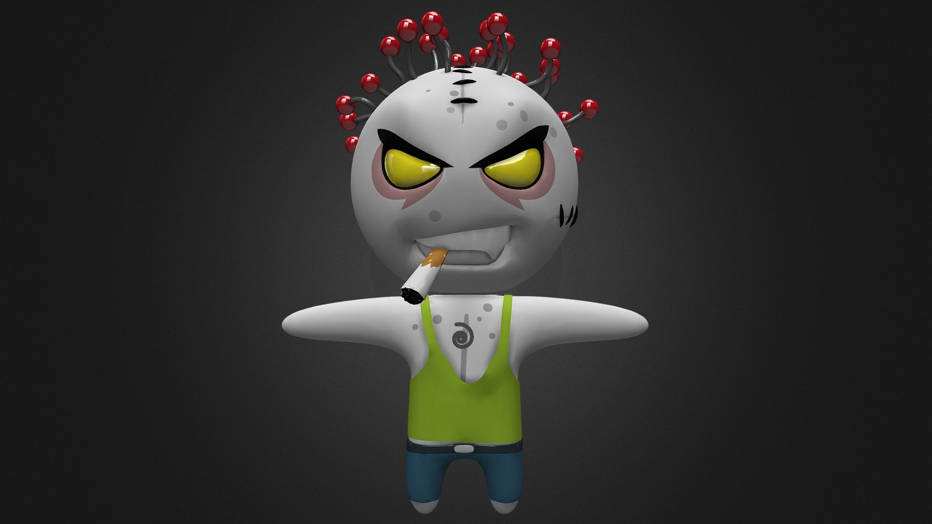 Clinton Red Neck Voodoo doll - Buy Royalty Free 3D model by Ikon XR (@ikonxr) 3d model