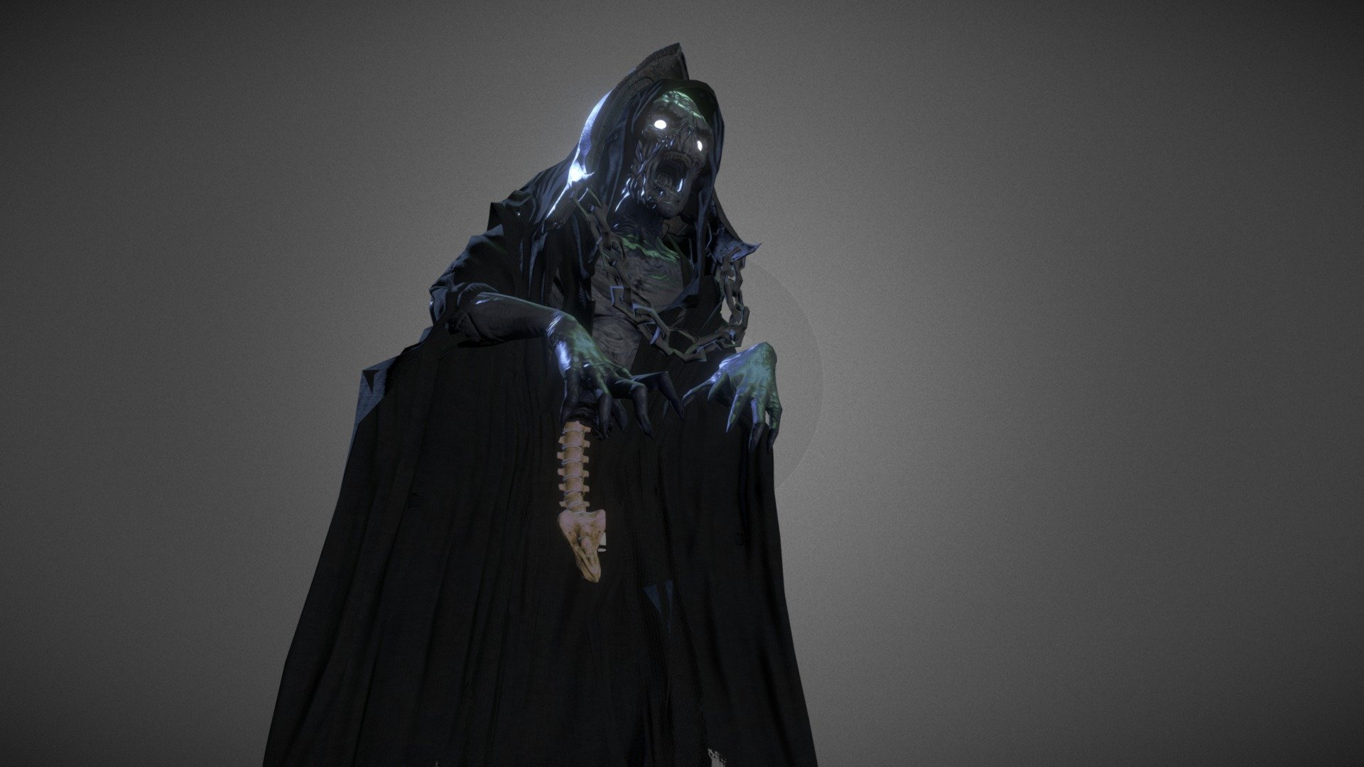 A Character I was tasked with making for a horror game our team was asked to make within a 2 week deadline. It was pivotal i handed the model over to the animators and programmers so they could work their magic ASAP 3d model