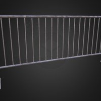 Crowd Barrier v1_1 road, unreal, engine, pbr, construction, gameready