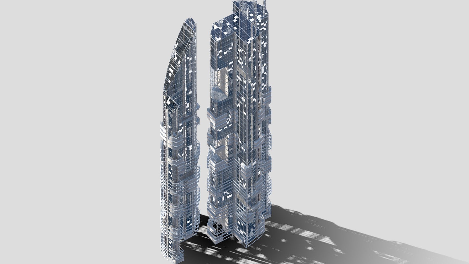 Futurisitc Skyscraper - Futurisitc Skyscraper 2007 - Buy Royalty Free 3D model by Giimann 3d model