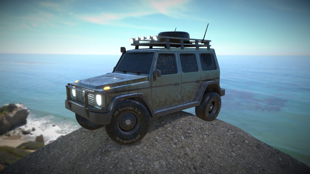 Off-road concept based off Mercedes G Wagon - Mercedes G550 Off-road Concept - 3D model by Josh (@jmdgameartist) 3d model
