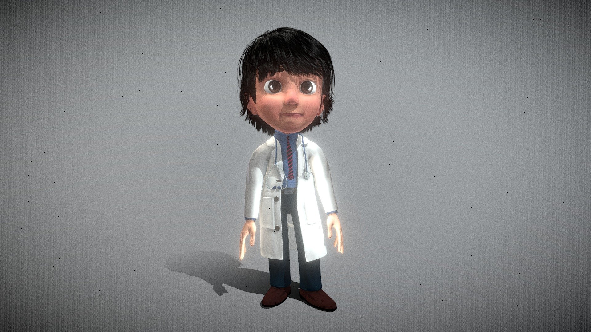This is beautiful doctor model. It contains 13 animations such as walking, running, jumping, idle, etc.

2 materials with 2048 * 2048 textures.

Triangles: 111256  Vertices: 78330

(Viewer Setting above are just a preview and may vary drastically depending on your lighting and shading setup on the final application)

If you have any questions, please feel free to contact me.
 
E-mail: zhangshangbin1314159@gmail.com
 - Doctor - Buy Royalty Free 3D model by Zhang Shangbin (@zhangshangbin1314159) 3d model
