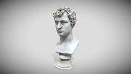 Brandt Bust Statue quad, statue, game, pbr