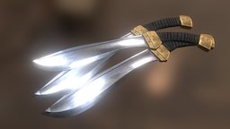Flying Daggers substancepainter, substance, weapon, dagger