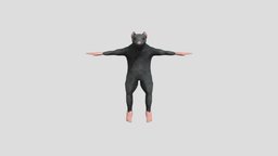 Rat Man fbx, character, 3d