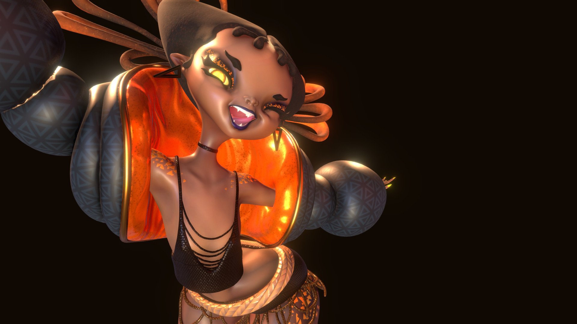 Bianca is the second vampire from my vampire series. She loves to dance till dawn....maybe after dawn too 3d model