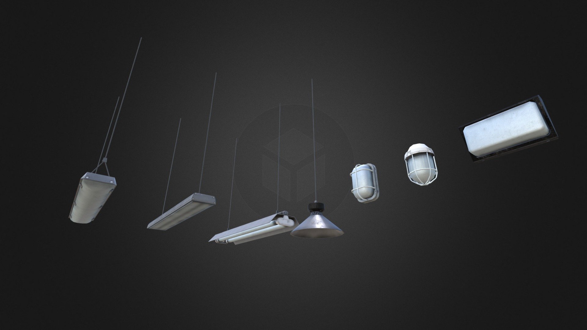 For any genre of games. They use the same 2048x2048 PBR texture (TGA). Additionally source maps: AO, ID and original Normal Map.  Asset Store Unity Engine:  -link removed- - Lamps Set #1 - 3D model by 3dcaster 3d model