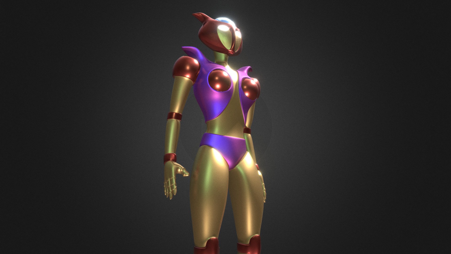 Aphrodite A (アフロダイA Afurodai Ēsu) - Aphrodite A / First model - 3D model by Javier Villar (@javiervillar) 3d model