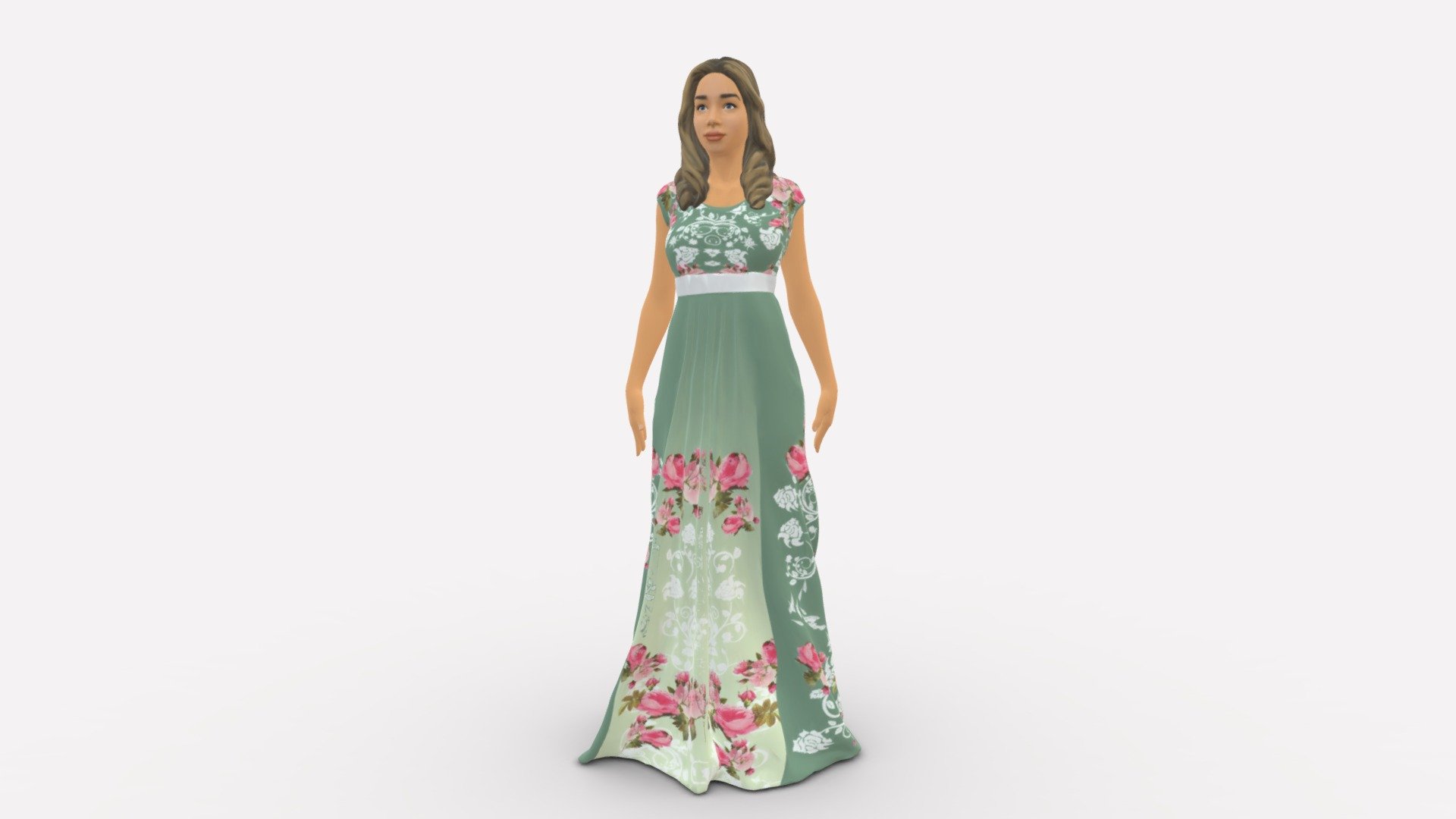 We provide unique 3d scanned models with realistic proportions for closeup and medium-distance views in artworks, paintings and classes. As well as architectural visualization projects.

Main features:




high-end realistic 3d scanned model;

realistic proportions;

highest quality;

low price;

saves you time for more time in landscaping and interiors visualization.

FEATURES 




3d scanned model 

Extremely clean

Edge Loops based

smoothable

symmetrical

professional quality UV map

high level of detail

high resolution textures

real-world scale

system unit: cm

TEXTURES 




Textural Resolution: 4096 x 4096

Color Map

The model is suitable for stereolithography 3d printing 

The model is also ready for fullcolour 3d printing - Long dress woman 0397 - Buy Royalty Free 3D model by 3DFarm 3d model